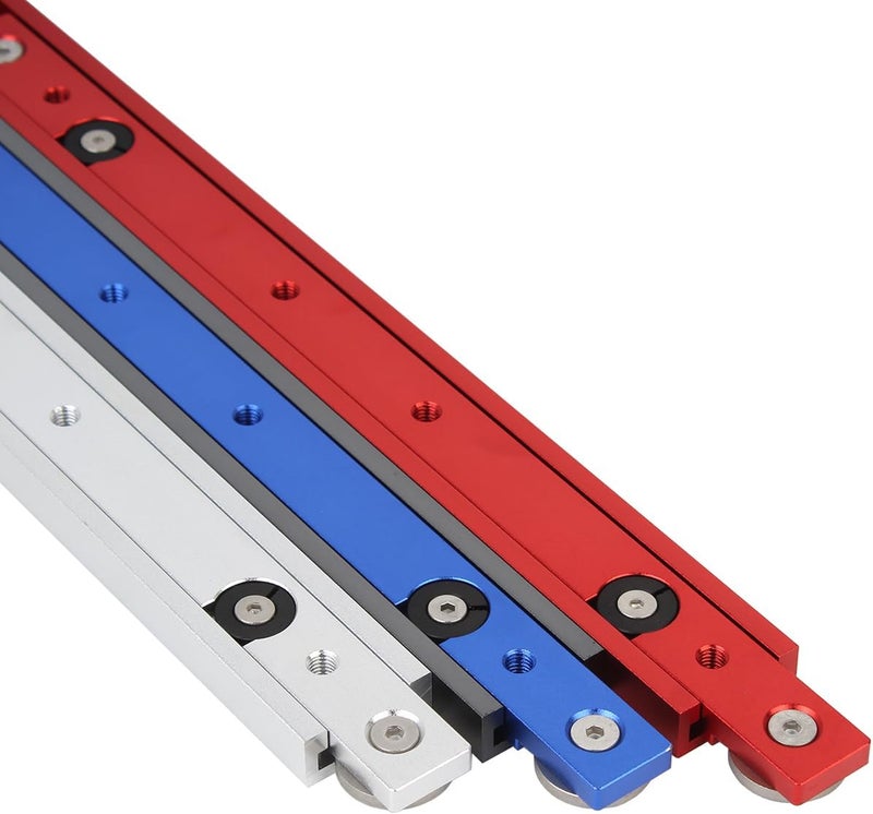 KETIPED Aluminium Alloy Miter Bar Clamping Tool Slider Table Saw Gauge Rod T-Slot Track Bar Rail for Router Tables and Woodworking,300mm-Red - Image 5